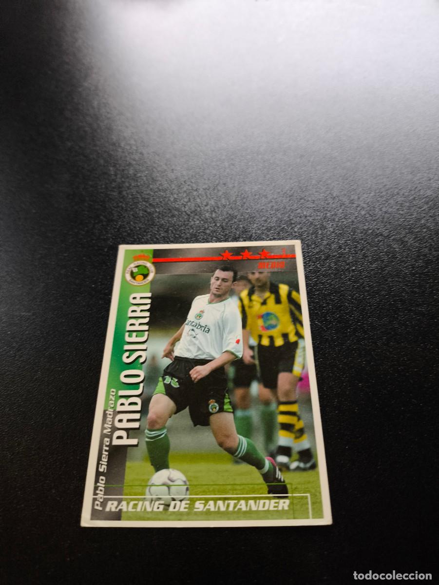 Cromos de f&uacute;tbol: Pablo Sierra RACING DE SANTANDER FUTBOL MATCH TOTAL LIGA 2002 2003 02 03 NO PANINI ESTE ADRENALYN