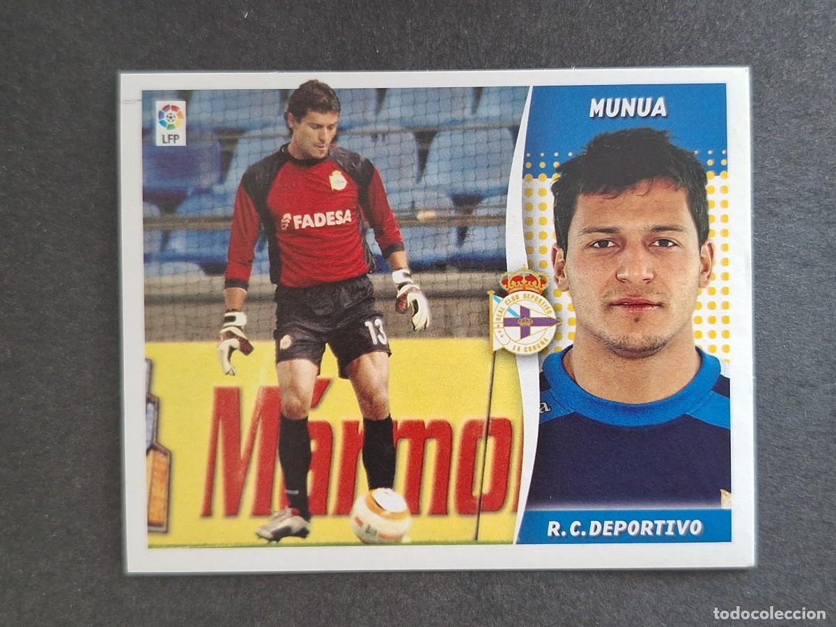 Cromos de f&uacute;tbol: L6 MUNUA DEPORTIVO DE LA CORU&Ntilde;A LIGA ESTE 2006 2007 06 07 NUNCA PEGADO SIN PEGAR