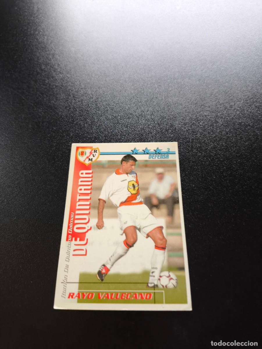 Cartes &agrave; collectionner de Football: De Quintana RAYO VALLECANO FUTBOL MATCH TOTAL LIGA 2002 2003 02 03 NO PANINI ESTE ADRENALYN