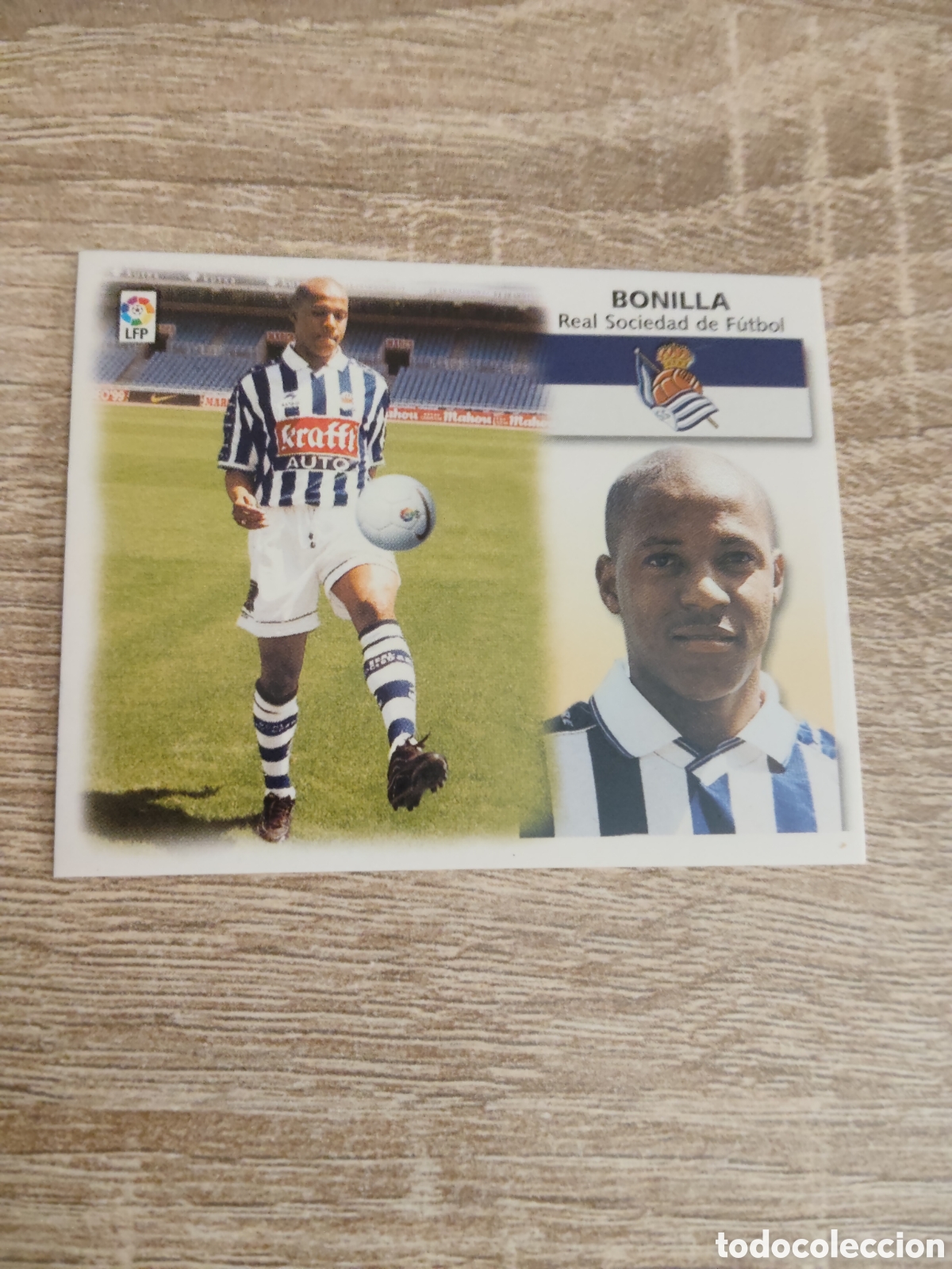 Cromos de f&uacute;tbol: Bonilla coloca Real Sociedad liga 1999 2000 99 00 ediciones este nuevo