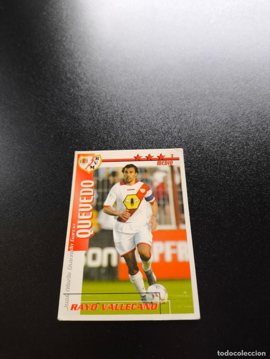Figurine di Calcio: Quevedo RAYO VALLECANO FUTBOL MATCH TOTAL LIGA 2002 2003 02 03 NO PANINI ESTE ADRENALYN