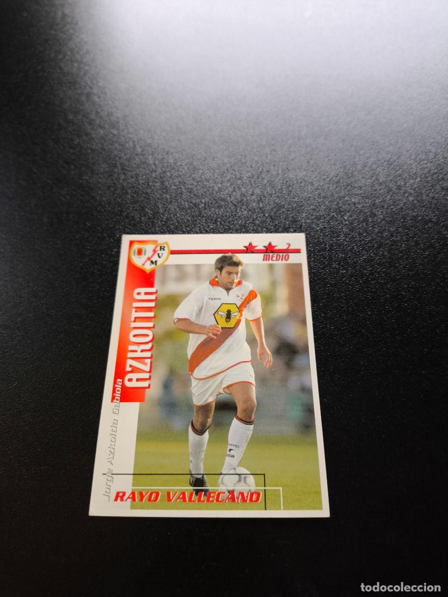 Figurine di Calcio: Azkoitia RAYO VALLECANO FUTBOL MATCH TOTAL LIGA 2002 2003 02 03 NO PANINI ESTE ADRENALYN