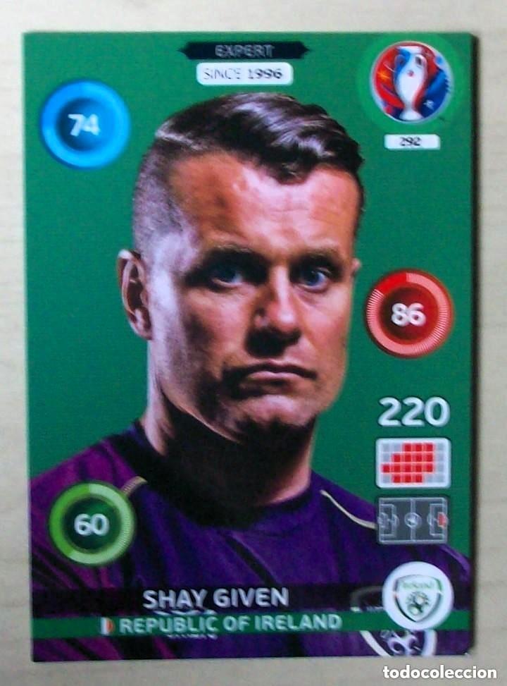 Cartes &agrave; collectionner de Football: 292 SHAY GIVEN REPUBLICA DE IRLANDA FICHAS ALBUM ADRENALYN XL EUROCOPA FRANCIA 2016