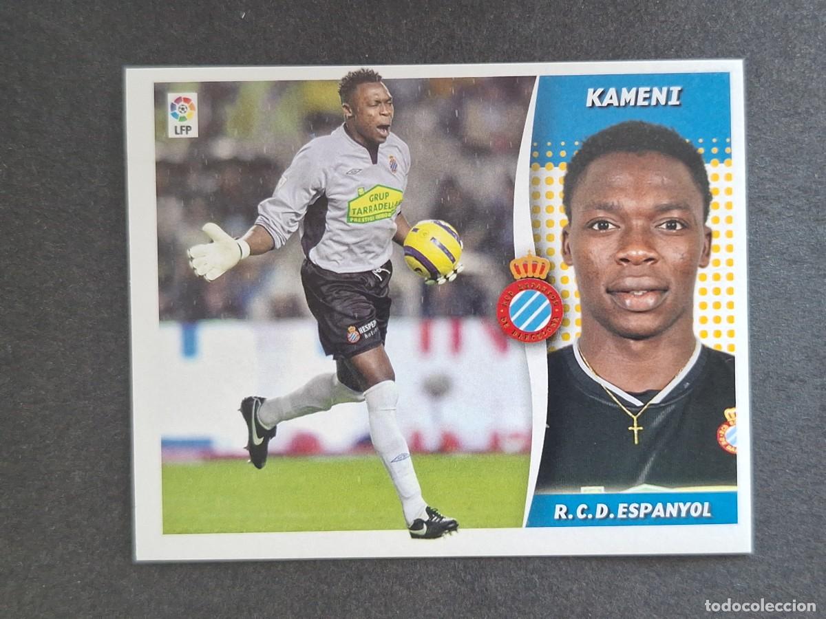 Cartes &agrave; collectionner de Football: L6 KAMENI R. C. D. ESPA&Ntilde;OL LIGA ESTE 2006 2007 06 07 NUNCA PEGADO SIN PEGAR
