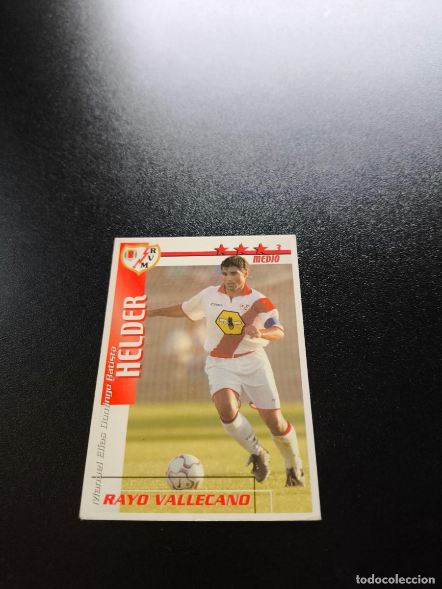 Cromos de f&uacute;tbol: Helder RAYO VALLECANO FUTBOL MATCH TOTAL LIGA 2002 2003 02 03 NO PANINI ESTE ADRENALYN