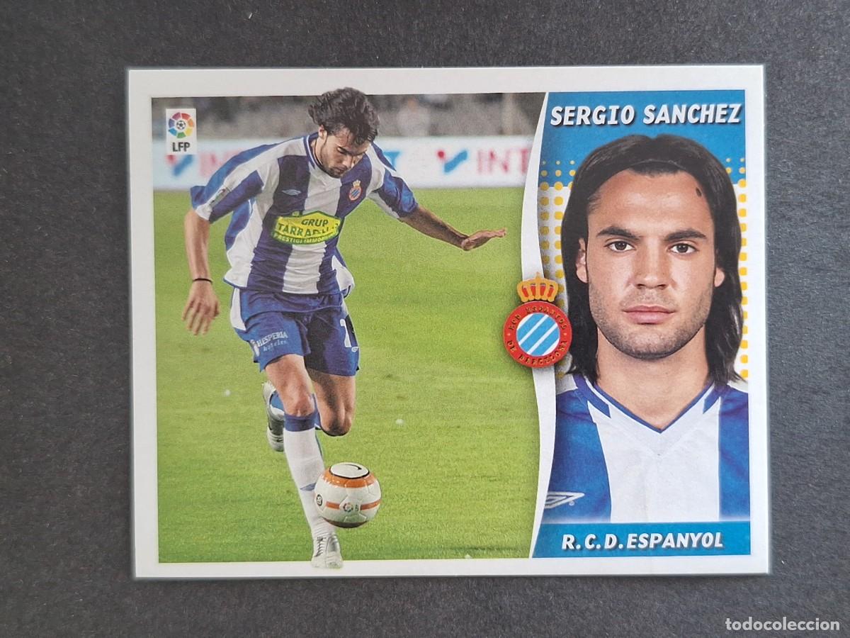 Cromos de f&uacute;tbol: L6 SERGIO SANCHEZ R. C. D. ESPA&Ntilde;OL LIGA ESTE 2006 2007 06 07 NUNCA PEGADO SIN PEGAR