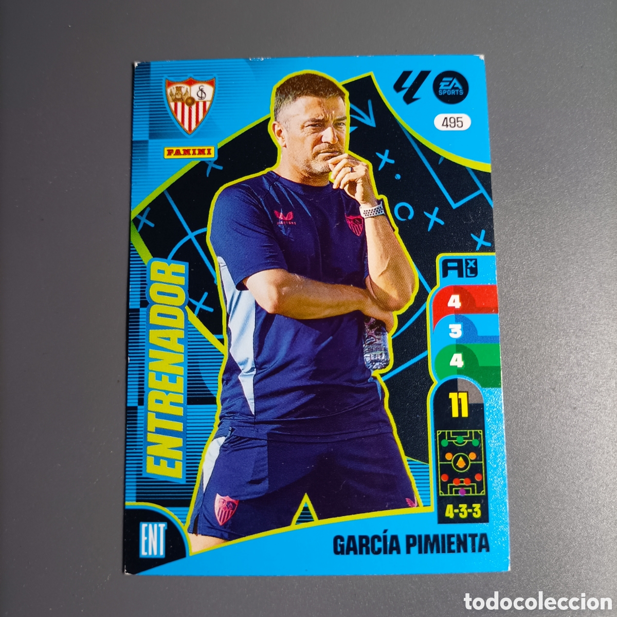 Cromos de f&uacute;tbol: ADRENALYN. LIGA 2024-2025 (SEVILLA) №495 GARCIA PIMIENTA