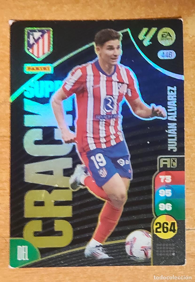 Cromos de f&uacute;tbol: ADRENALYN XL 2024 2025 24 25 PANINI JULIAN ALVAREZ 446 ATL&Eacute;TICO MADRID SUPER CRACK LIGA COLECCI&Oacute;N