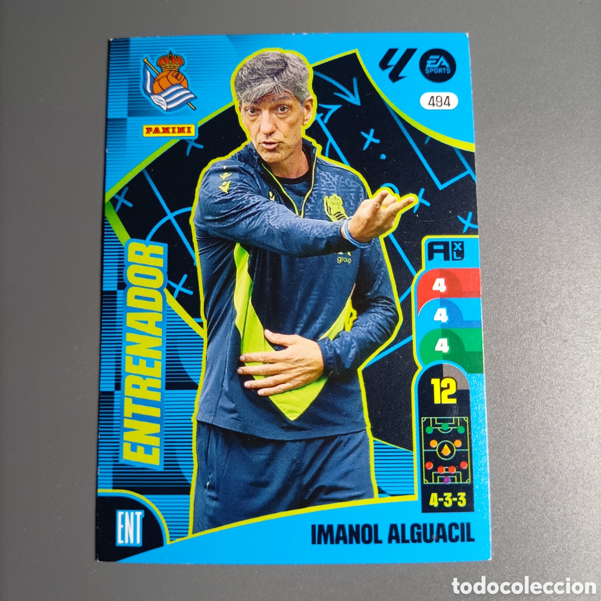 Cromos de f&uacute;tbol: ADRENALYN. LIGA 2024-2025 (REAL SOCIEDAD) №494 IMANOL ALGUACIL