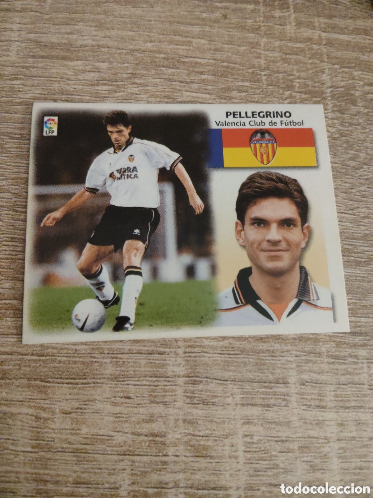 Fu&szlig;ball-Sticker: Pellegrino coloca Valencia liga 1999 2000 99 00 ediciones este nuevo