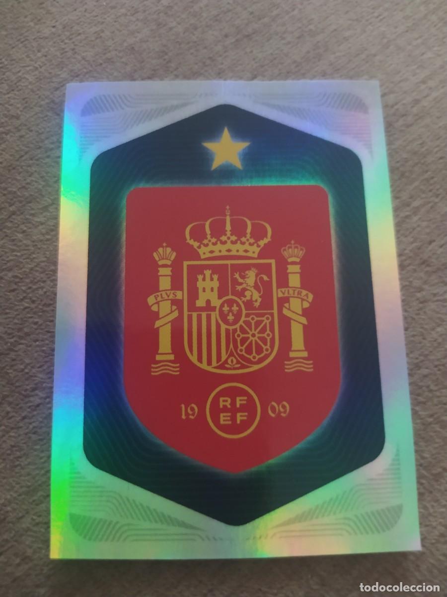 Cromos de f&uacute;tbol: Pegatina 01 Escudo 1 Espa&ntilde;a Selecci&oacute;n Mundial 2026 Carrefour Panini