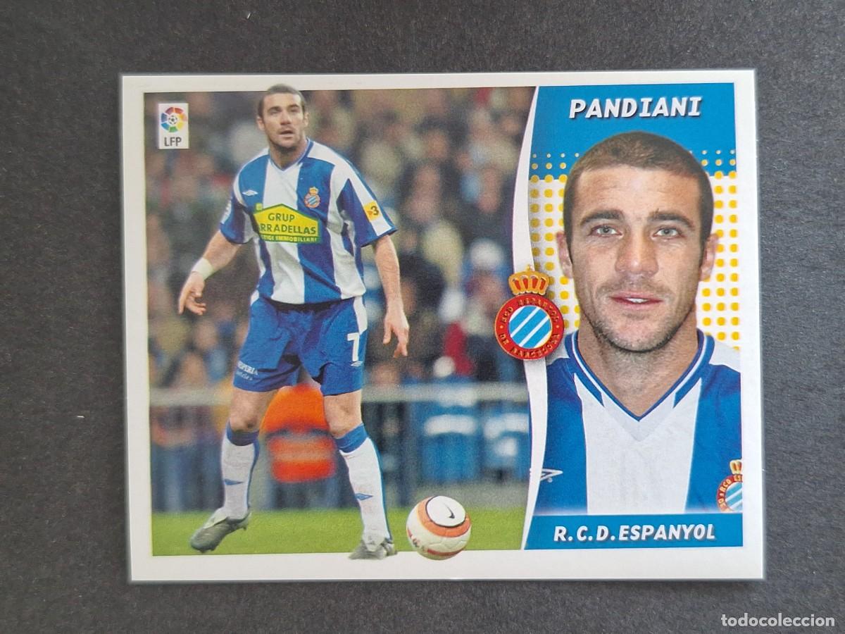 Cromos de f&uacute;tbol: L6 PANDIANI R. C. D. ESPA&Ntilde;OL LIGA ESTE 2006 2007 06 07 NUNCA PEGADO SIN PEGAR