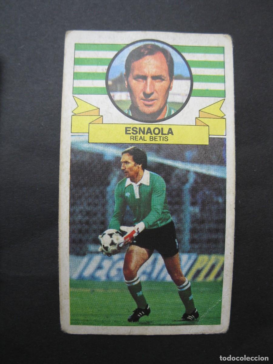 Cromos de f&uacute;tbol: ESNAOLA (R. BETIS) - CAMPEONATO DE LIGA 85/86 - EDICIONES ESTE.