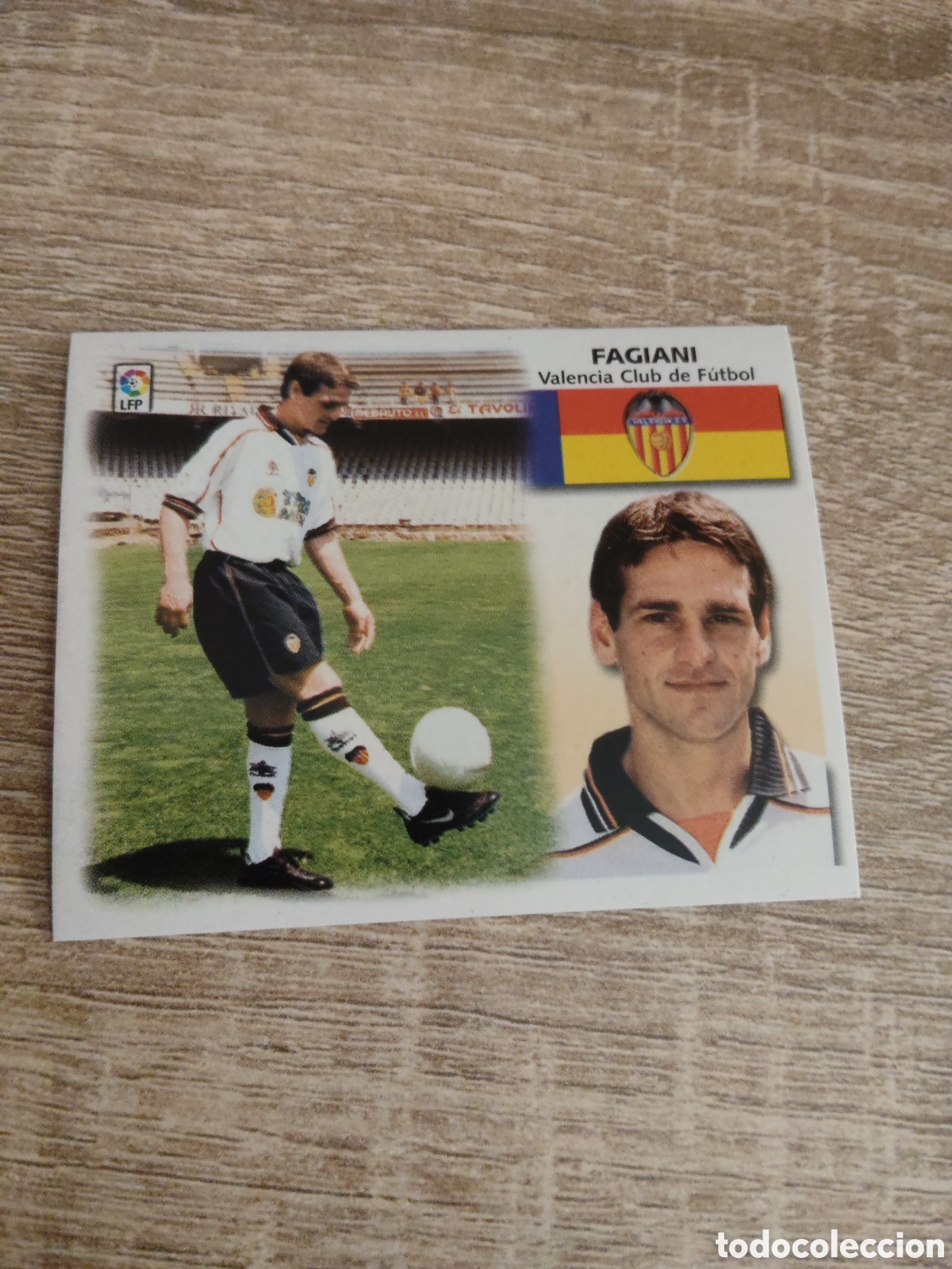 Cromos de f&uacute;tbol: Fagiani coloca Valencia liga 1999 2000 99 00 ediciones este nuevo