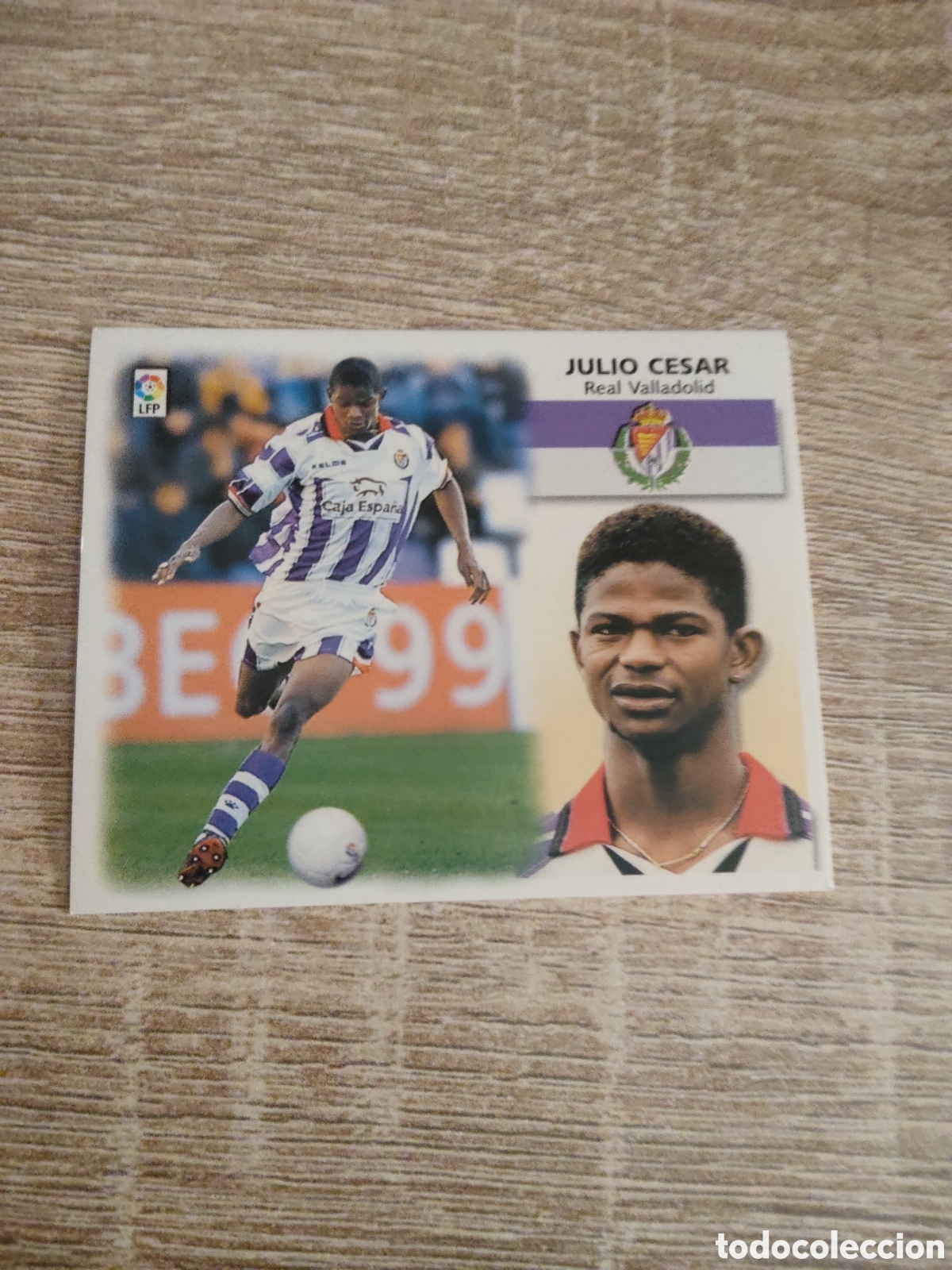 Cromos de f&uacute;tbol: Julio C&eacute;sar baja Real Valladolid liga 1999 2000 99 00 ediciones este nuevo