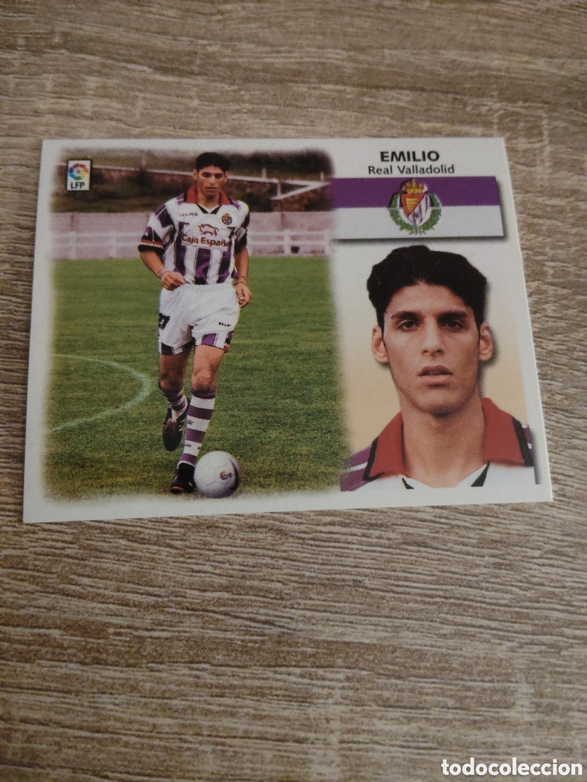 Cromos de f&uacute;tbol: Emilio baja Real Valladolid liga 1999 2000 99 00 ediciones este nuevo