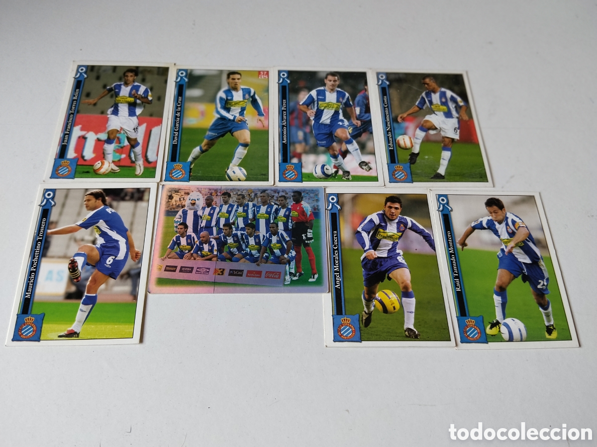 Cartes &agrave; collectionner de Football: 8 Cromos R.C.D. Espanyol 2005/2006