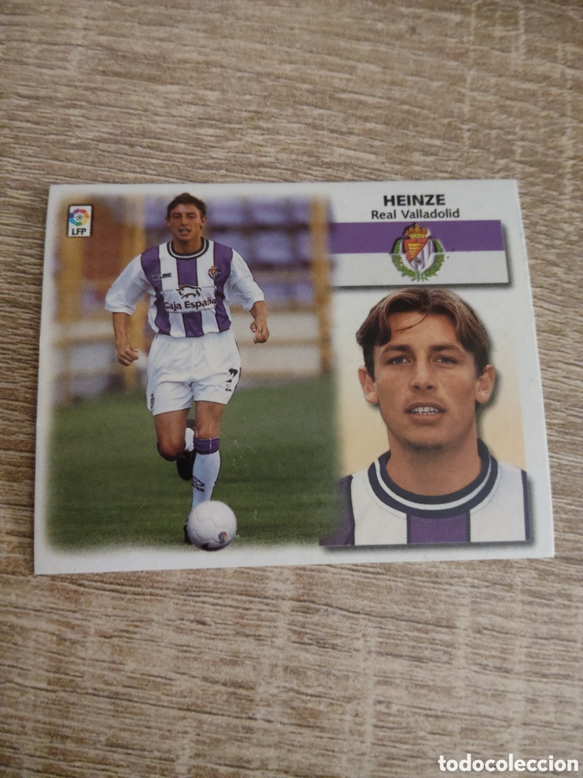 Cromos de f&uacute;tbol: Heinze coloca Real Valladolid liga 1999 2000 99 00 ediciones este nuevo