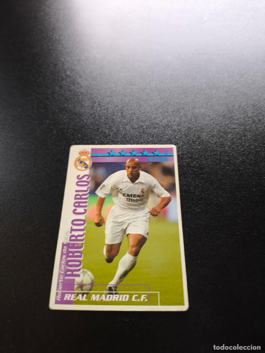 Cromos de f&uacute;tbol: Roberto Carlos REAL MADRID FUTBOL MATCH TOTAL LIGA 2002 2003 02 03 NO PANINI ESTE ADRENALYN