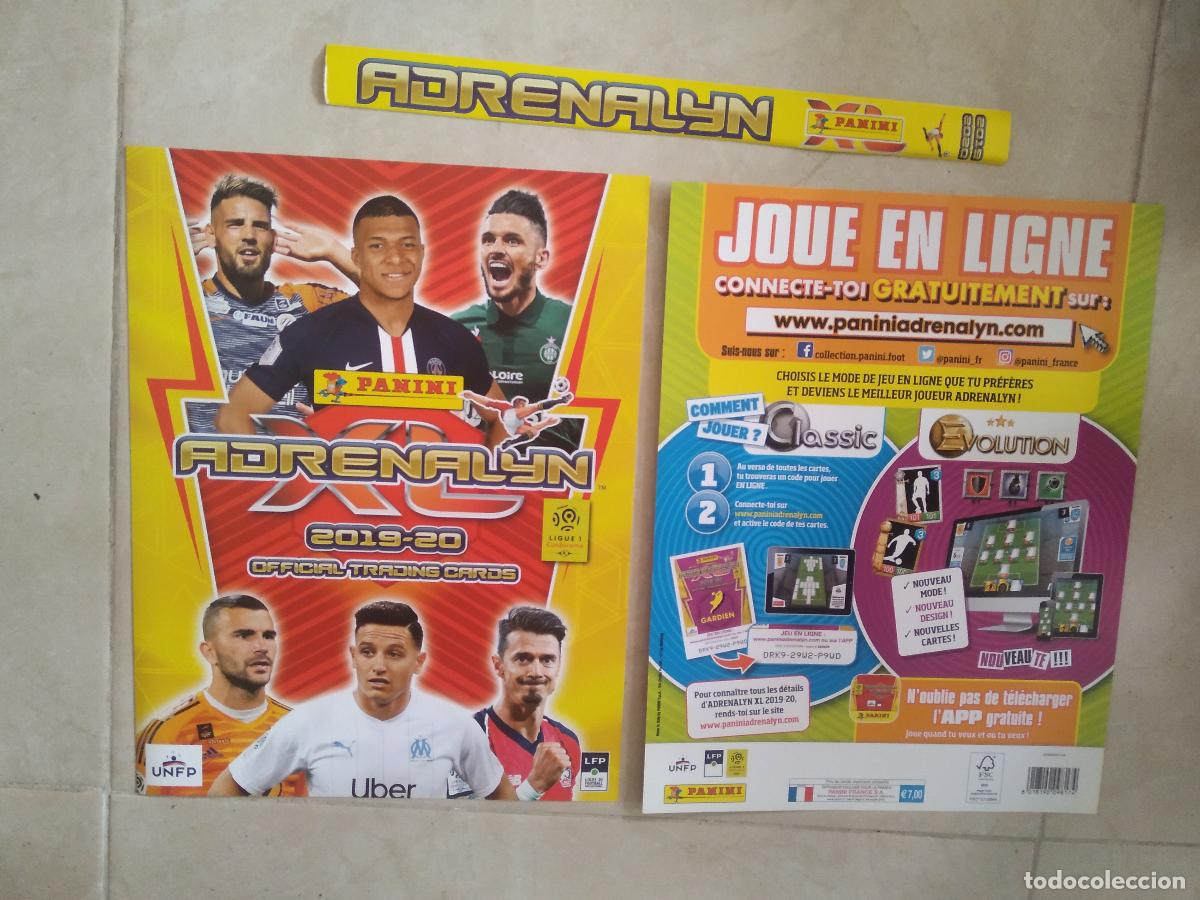 Cromos de f&uacute;tbol: PORTADA Y CONTRAPORTADA CROMO FUTOBL PANINI LIGUE 1 2019-2020 LIGA FRANCIA ADRENALYN 19-20 MBAPPE
