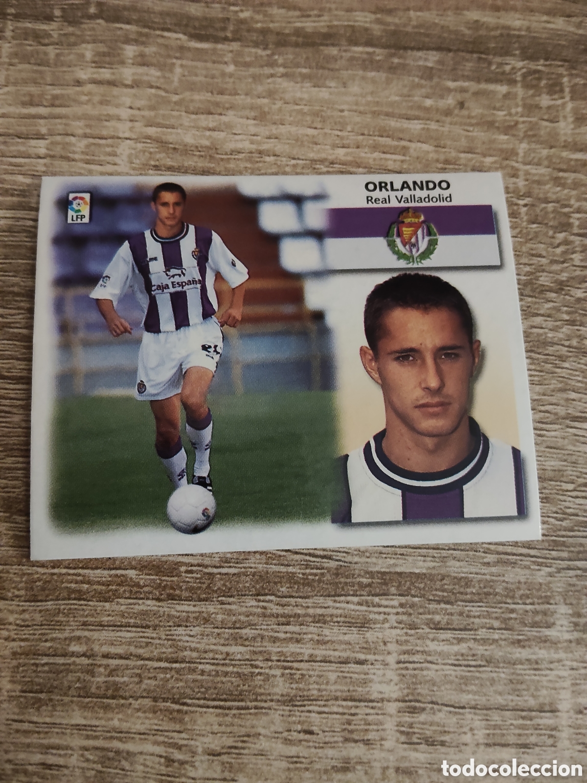 Cromos de f&uacute;tbol: Orlando coloca Real Valladolid liga 1999 2000 99 00 ediciones este