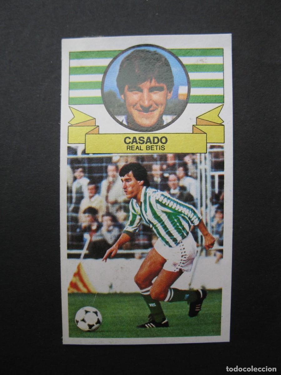 Cromos de f&uacute;tbol: CASADO (R. BETIS) - CAMPEONATO DE LIGA 85/86 - EDICIONES ESTE.