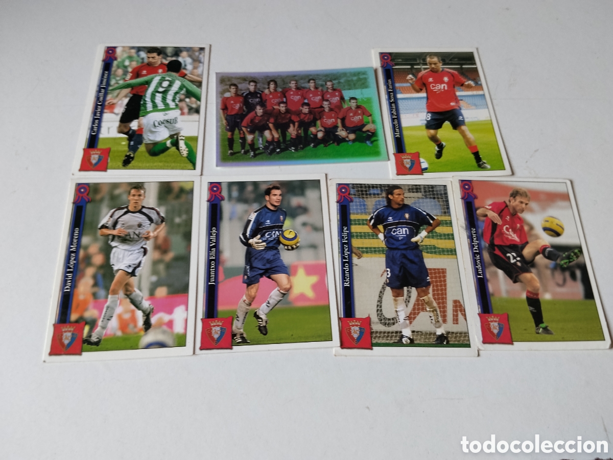 Cromos de f&uacute;tbol: 7 Cromos C.At. Osasuna 2005/2006