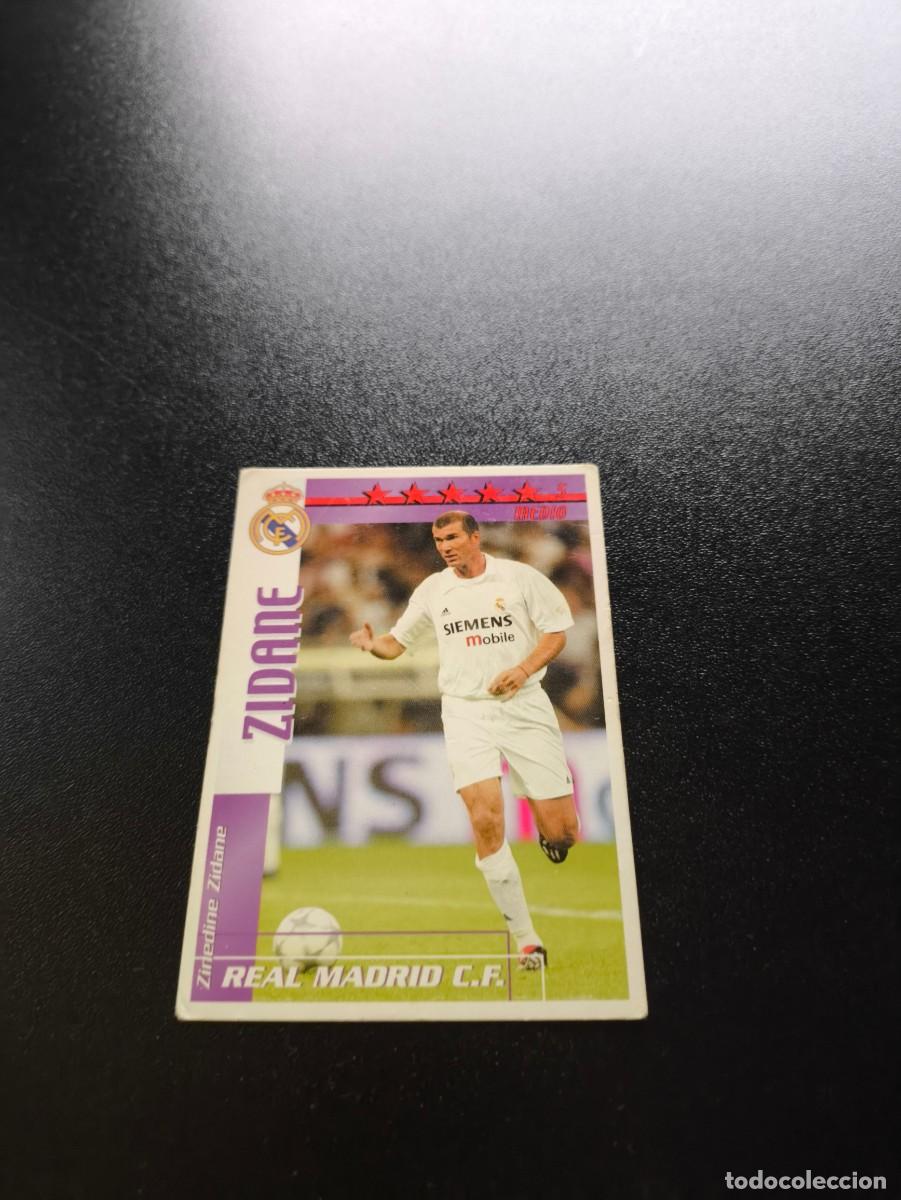 Cromos de f&uacute;tbol: Zidane REAL MADRID FUTBOL MATCH TOTAL LIGA 2002 2003 02 03 NO PANINI ESTE ADRENALYN