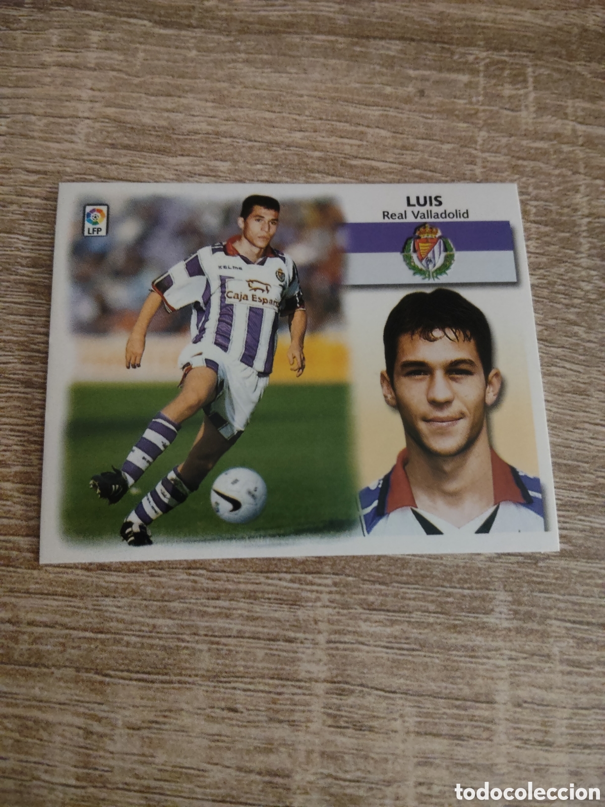 Cromos de f&uacute;tbol: Luis coloca Real Valladolid liga 1999 2000 99 00 ediciones este nuevo