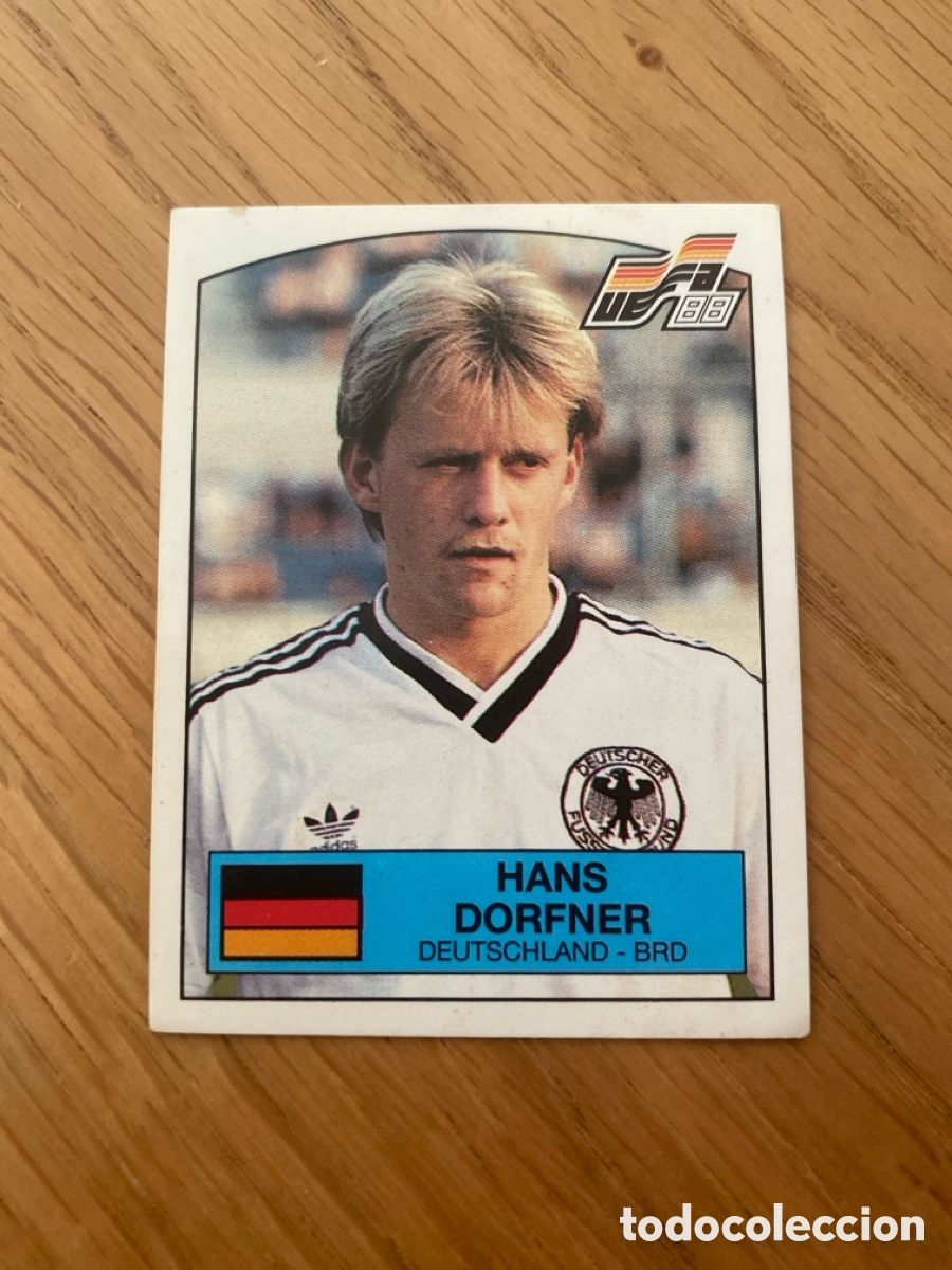 Cromos de f&uacute;tbol: Cromo panini euro 88 Alemania n&uacute;mero 63 Dorfner - Sticker album eurocup 1988 Germany
