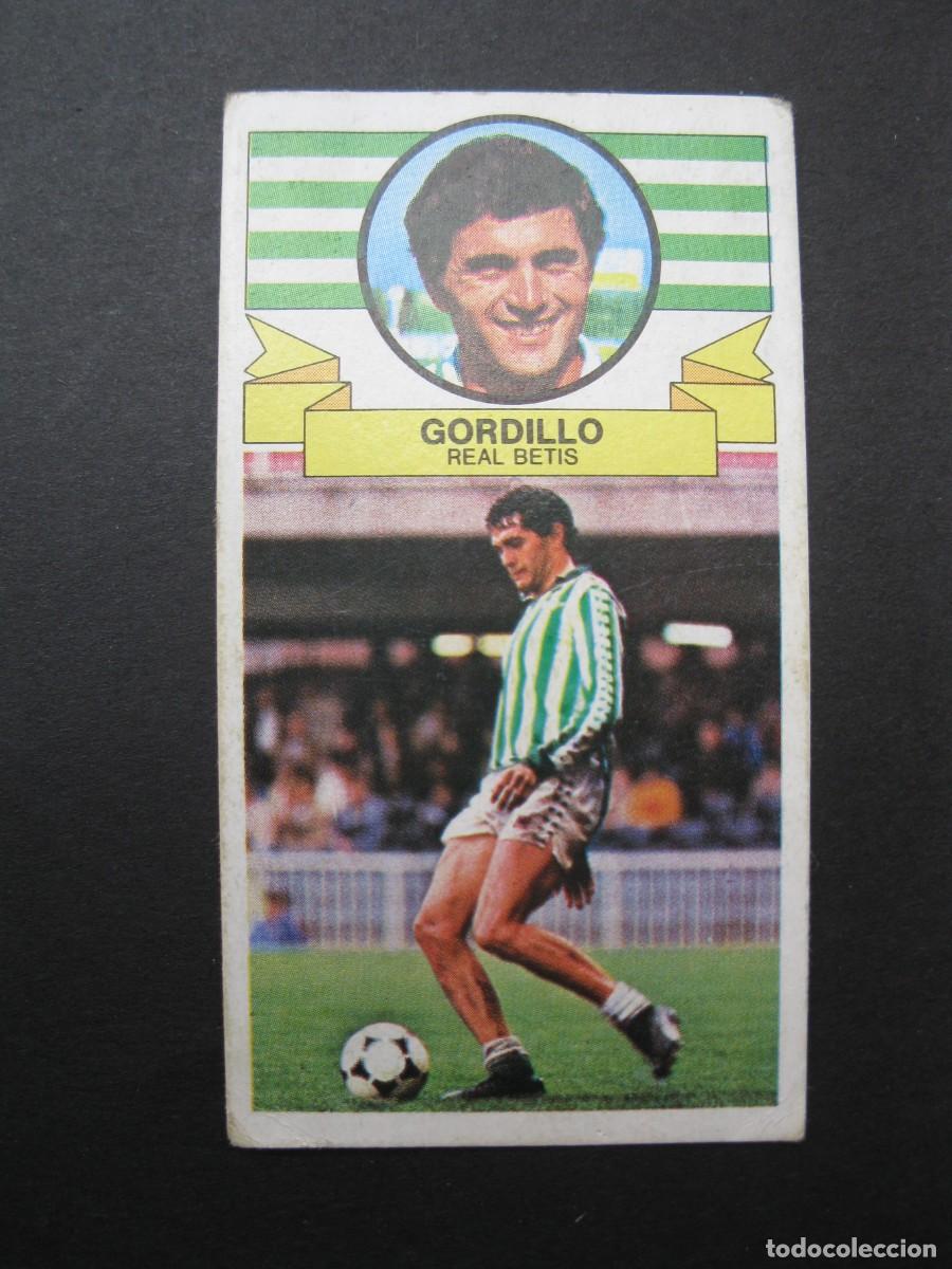 Cromos de f&uacute;tbol: GORDILLO (R. BETIS) - CAMPEONATO DE LIGA 85/86 - EDICIONES ESTE.