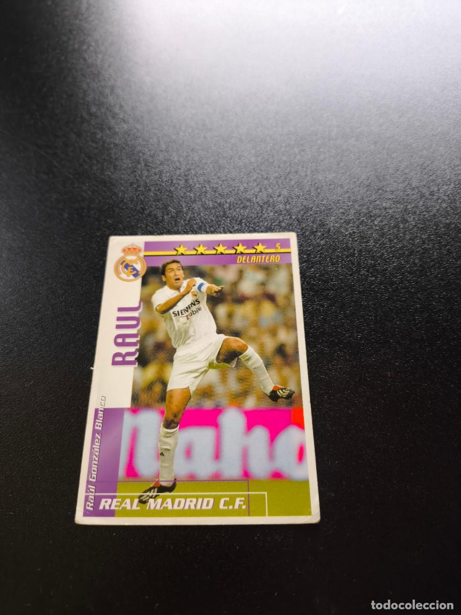 Cromos de f&uacute;tbol: Ra&uacute;l Gonz&aacute;lez REAL MADRID FUTBOL MATCH TOTAL LIGA 2002 2003 02 03 NO PANINI ESTE ADRENALYN