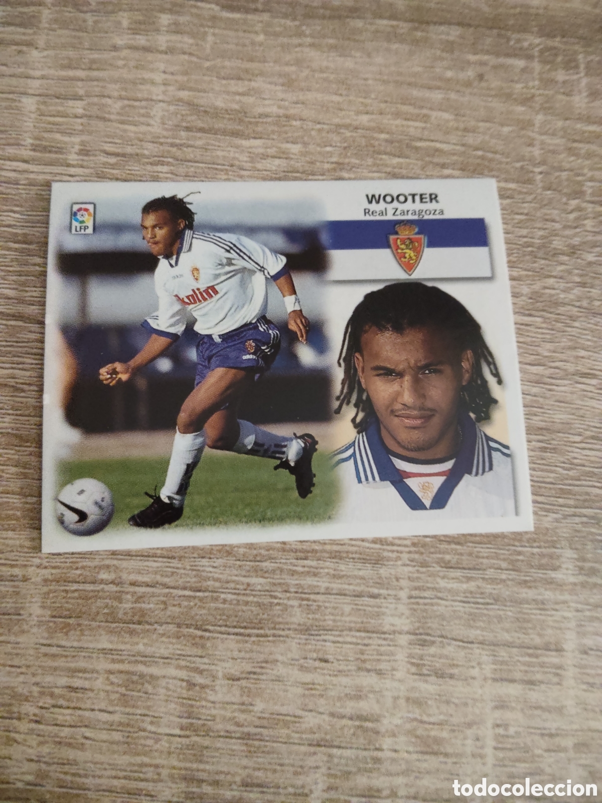 Cromos de f&uacute;tbol: Wooter baja Real Zaragoza liga 1999 2000 99 00 ediciones este