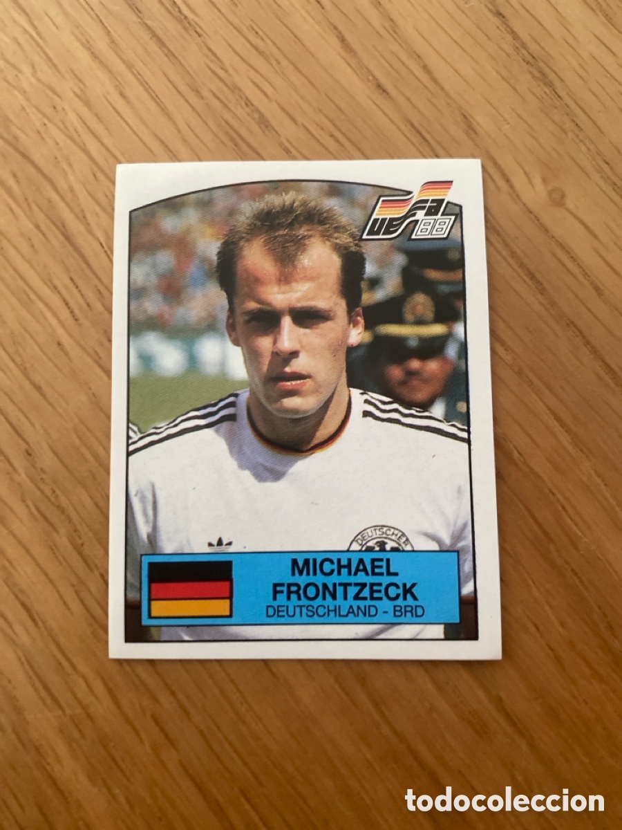 Cromos de f&uacute;tbol: Cromo panini euro 88 Alemania n&uacute;mero 59 Frontzeck - Sticker album eurocup 1988 Germany