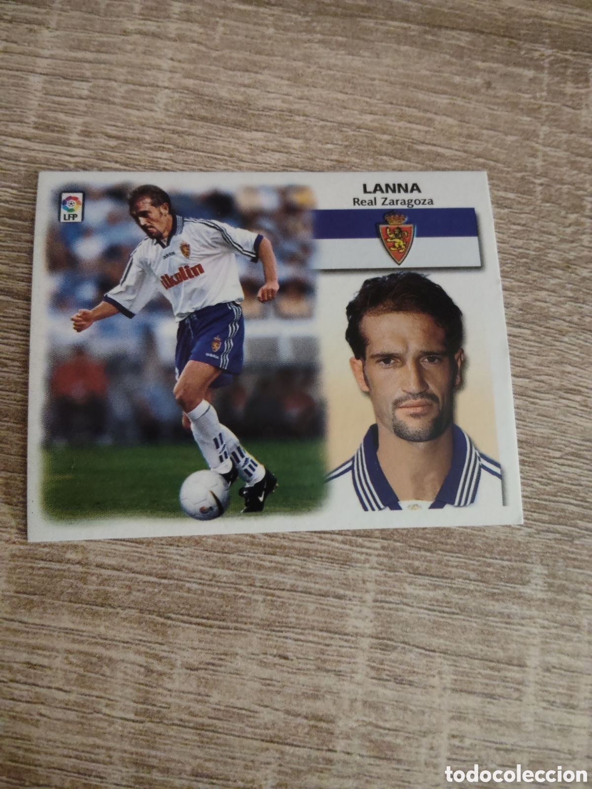 Cromos de f&uacute;tbol: Lanna coloca Real Zaragoza liga 1999 2000 99 00 ediciones este