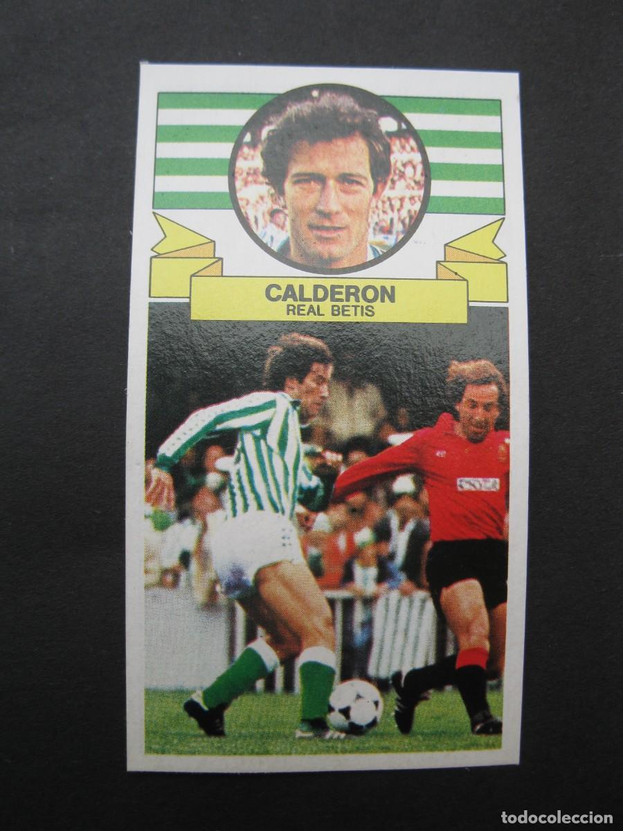 Cromos de Futebol: CALDERON (R. BETIS) - CAMPEONATO DE LIGA 85/86 - EDICIONES ESTE.