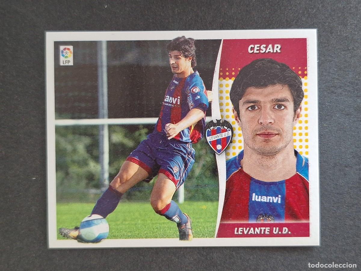 Cromos de f&uacute;tbol: L6 CESAR LEVANTE U. D. LIGA ESTE 2006 2007 06 07 NUNCA PEGADO SIN PEGAR