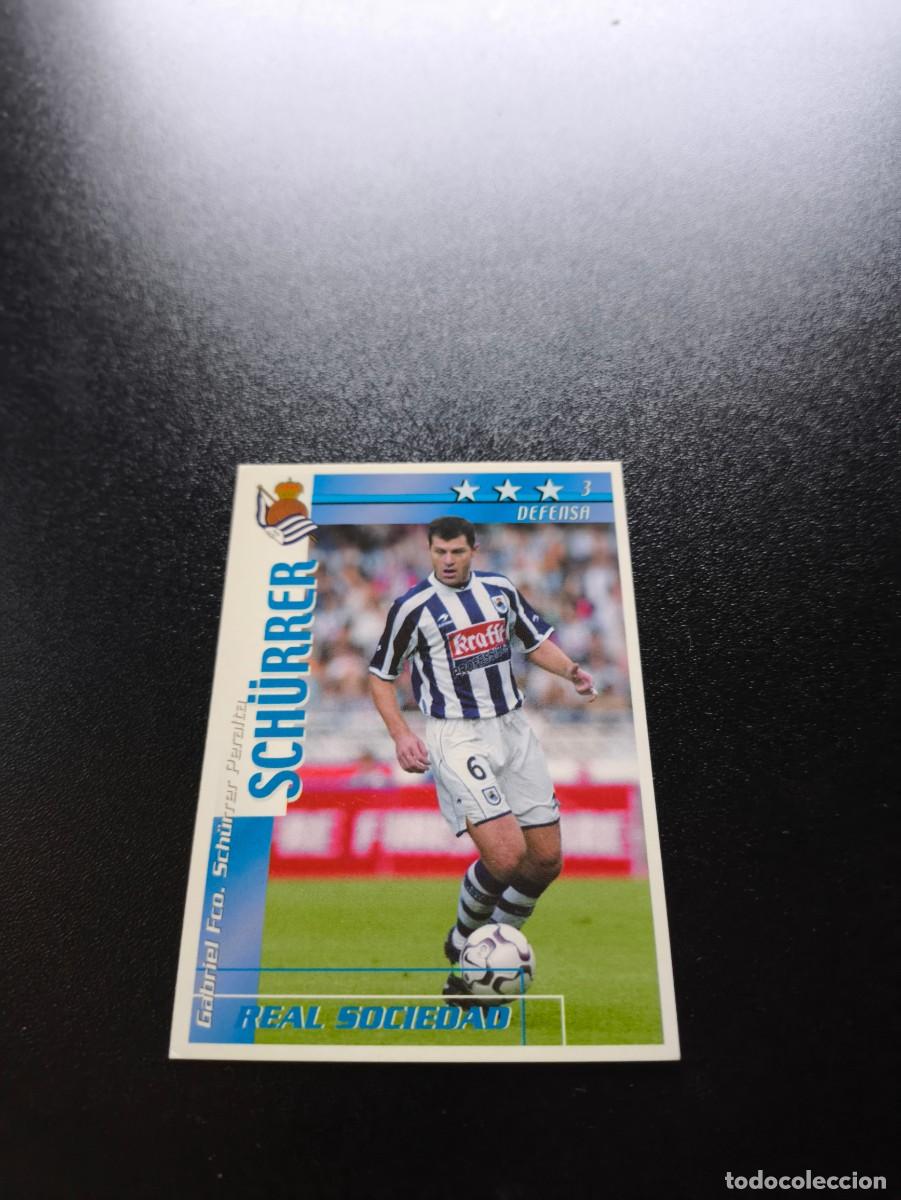 Cromos de f&uacute;tbol: Schurrer REAL SOCIEDAD FUTBOL MATCH TOTAL LIGA 2002 2003 02 03 NO PANINI ESTE ADRENALYN