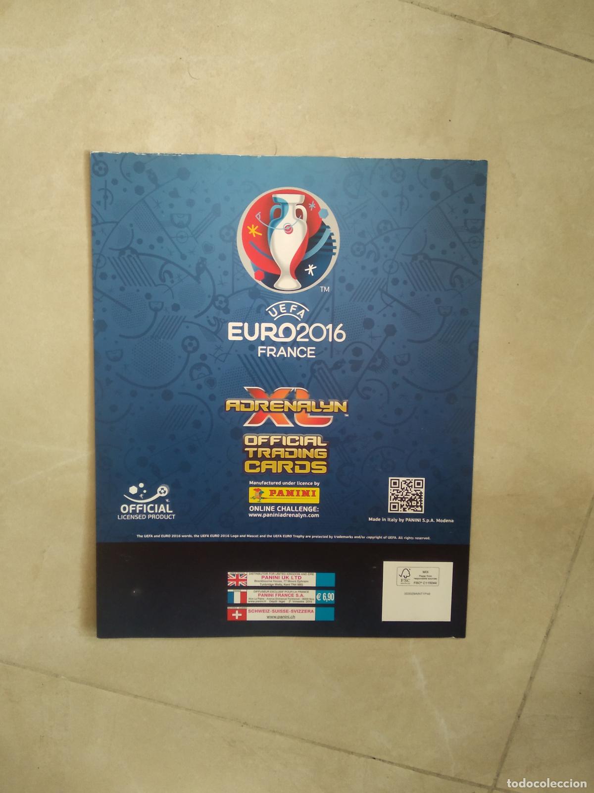 Cromos de f&uacute;tbol: CONTRAPORTADA CROMO FUTBOL PANINI UEFA EURO 2016 EUCOPA ADRENALYN