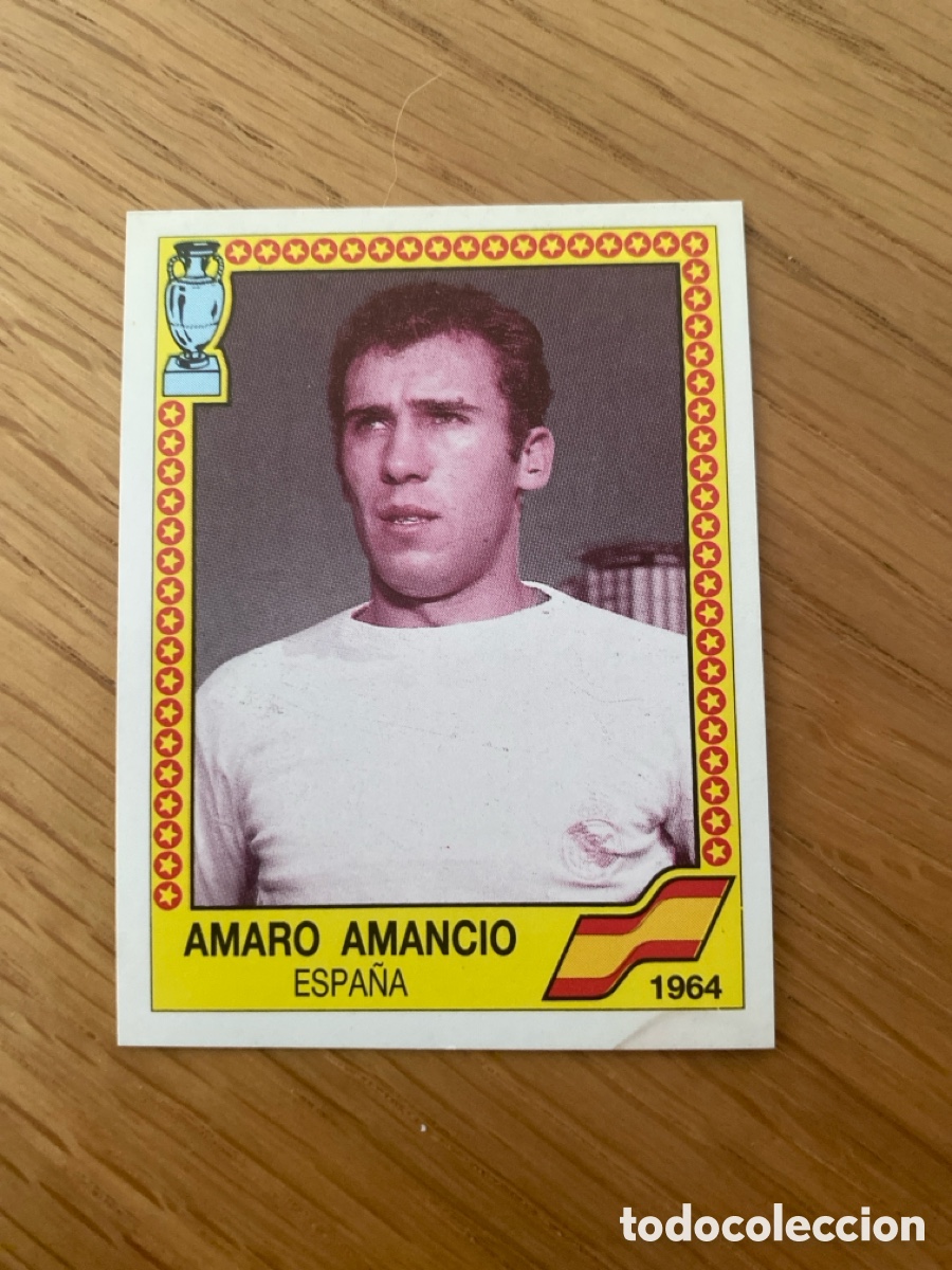 Cromos de f&uacute;tbol: Cromo panini euro 88 Alemania n&uacute;mero 8 Amancio - Sticker album eurocup 1988 Germany