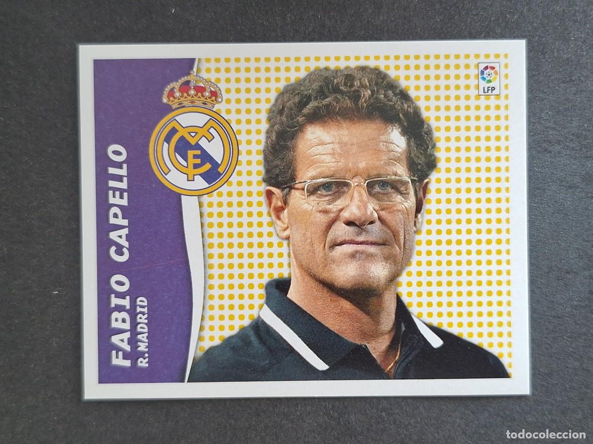 Cromos de f&uacute;tbol: L6 FABIO CAPELLO ENTRENADOR REAL MADRID LIGA ESTE 2006 2007 06 07 NUNCA PEGADO SIN PEGAR