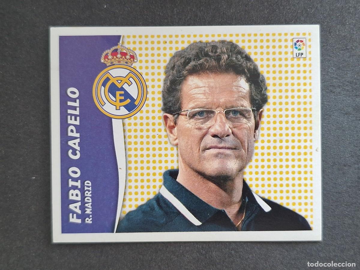Cromos de f&uacute;tbol: L6 FABIO CAPELLO ENTRENADOR REAL MADRID LIGA ESTE 2006 2007 06 07 NUNCA PEGADO SIN PEGAR
