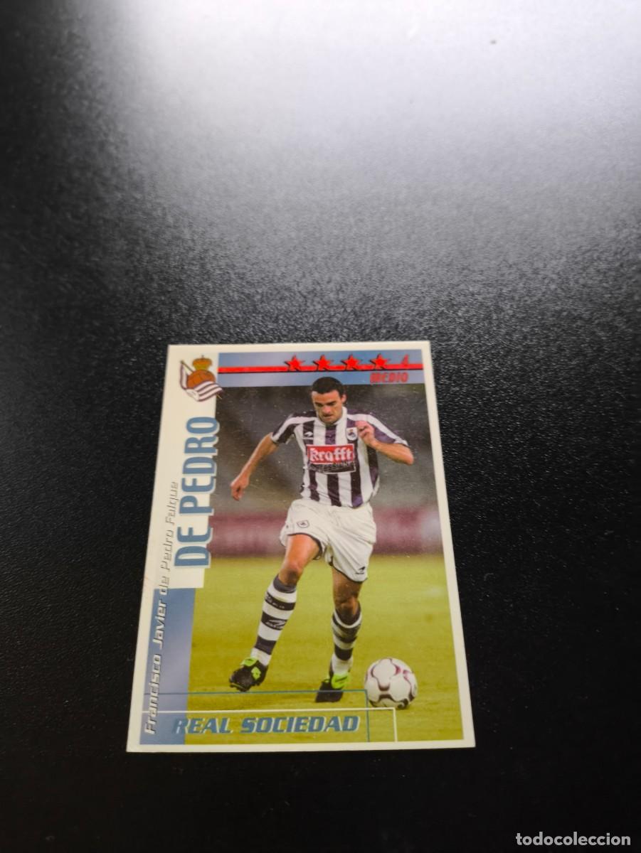 Cromos de f&uacute;tbol: De Pedro REAL SOCIEDAD FUTBOL MATCH TOTAL LIGA 2002 2003 02 03 NO PANINI ESTE ADRENALYN