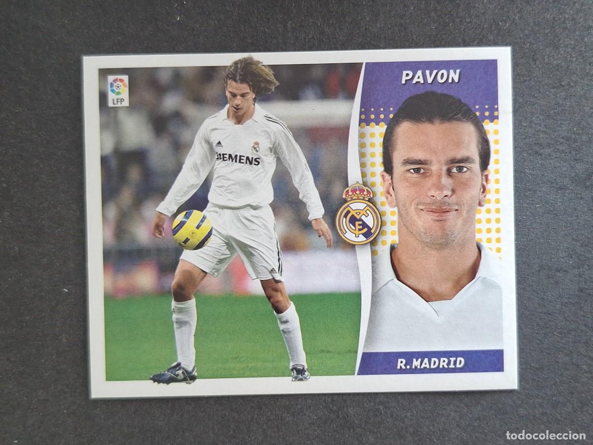 Cromos de f&uacute;tbol: L6 PAVON REAL MADRID LIGA ESTE 2006 2007 06 07 NUNCA PEGADO SIN PEGAR