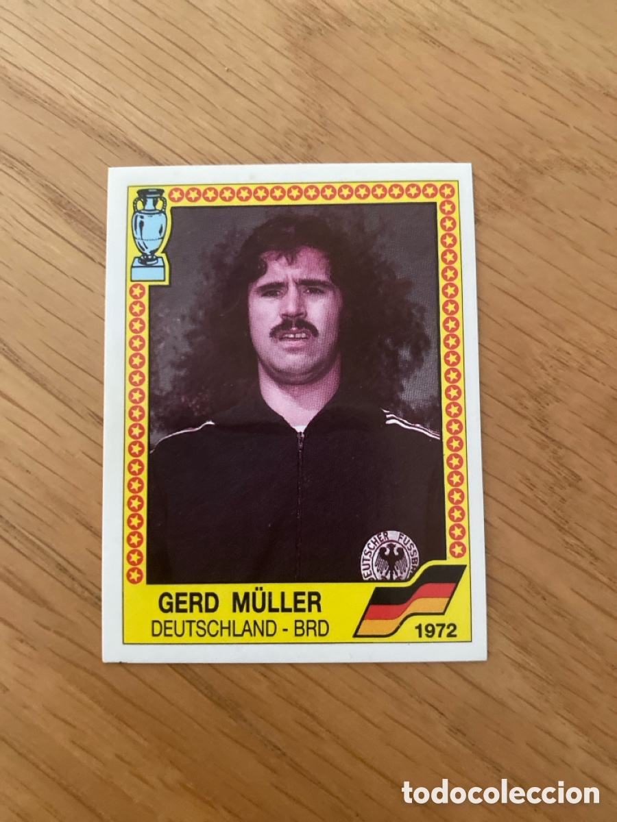 Cromos de f&uacute;tbol: Cromo panini euro 88 Alemania n&uacute;mero 12 M&uuml;ller - Sticker album eurocup 1988 Germany