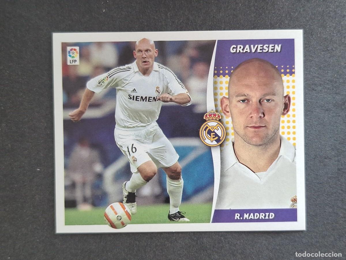 Cromos de f&uacute;tbol: L6 GRAVESEN REAL MADRID LIGA ESTE 2006 2007 06 07 NUNCA PEGADO SIN PEGAR