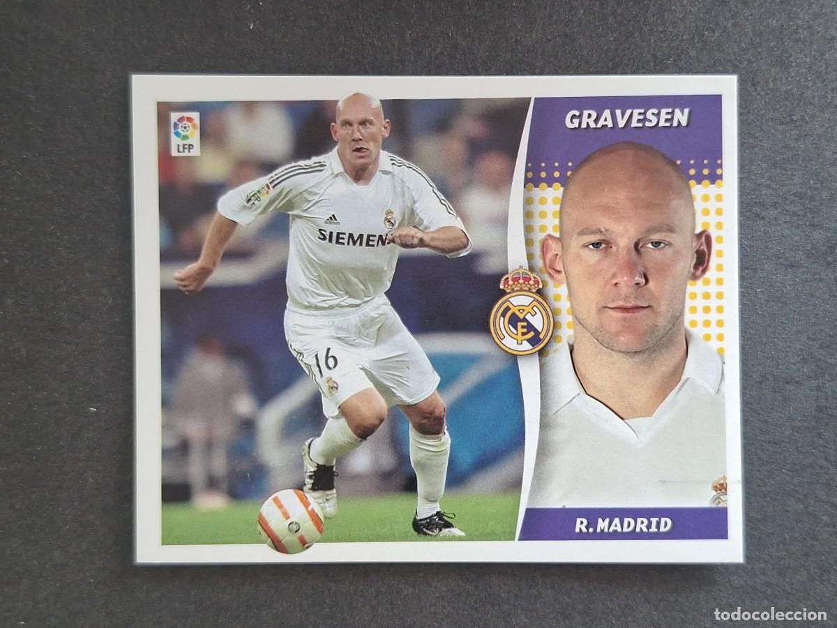 Cromos de f&uacute;tbol: L6 GRAVESEN REAL MADRID LIGA ESTE 2006 2007 06 07 NUNCA PEGADO SIN PEGAR