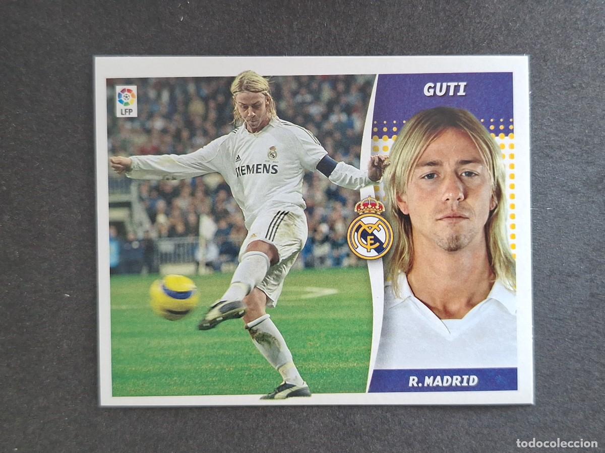 Cromos de f&uacute;tbol: L6 GUTI REAL MADRID LIGA ESTE 2006 2007 06 07 NUNCA PEGADO SIN PEGAR