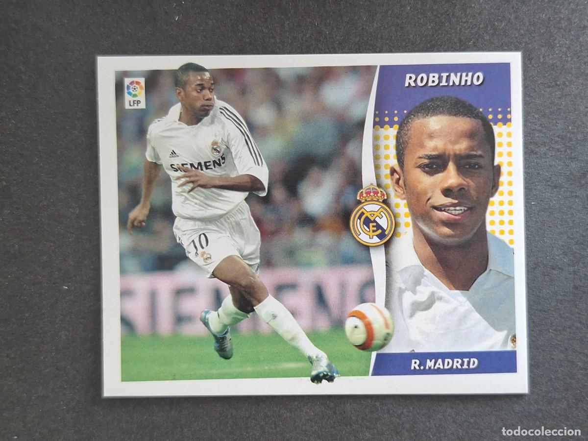 Cromos de f&uacute;tbol: L6 ROBINHO REAL MADRID LIGA ESTE 2006 2007 06 07 NUNCA PEGADO SIN PEGAR