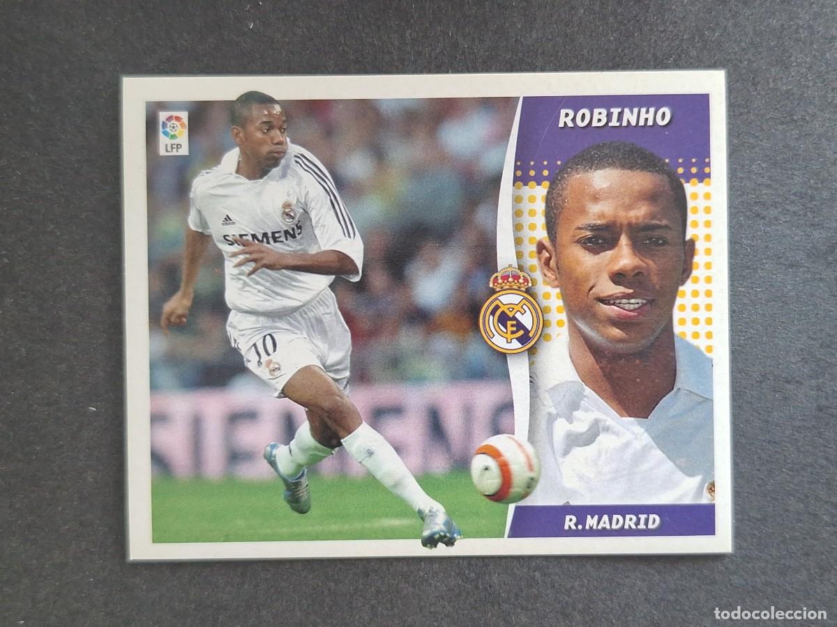 Cromos de f&uacute;tbol: L6 ROBINHO REAL MADRID LIGA ESTE 2006 2007 06 07 NUNCA PEGADO SIN PEGAR